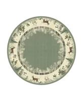 Laural Home Woodland Forest Table Cloth 70 Round