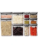 Oxo Steel Pop 12-Piece Food Storage Container Set with Scoop & Labels
