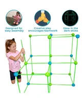 Funphix Fort Building Kit with Glow in The Dark Sticks