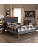 Emele Modern Transitional Full Size Platform Bed