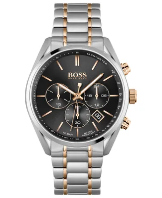 Hugo Hugo Boss Men's Chronograph Champion Stainless Steel Bracelet Watch 44mm