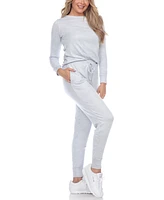 White Mark Women's 2pc Loungewear Set