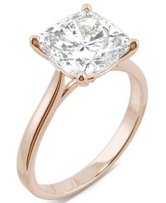 Moissanite Cushion Solitaire Ring (3-1/3 ct. tw.) 14k White, Yellow or Rose Gold