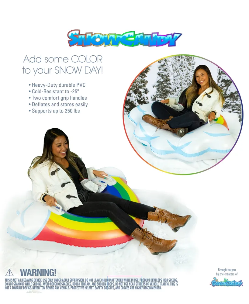 PoolCandy's SnowCandy Artic Rainbow Jumbo Snow Tube