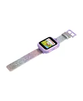 Kid's Playzoom 2 Pink and Purple Glitter Tpu Strap Smart Watch 41mm