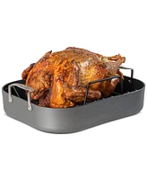 Viking Hard Anodized Aluminum Nonstick Roaster with Rack & Bonus Carving Set