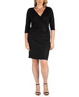 24seven Comfort Apparel Plus Wrap Dress