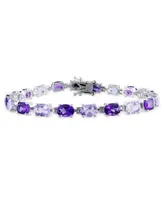 Amethyst Oval Link Bracelet