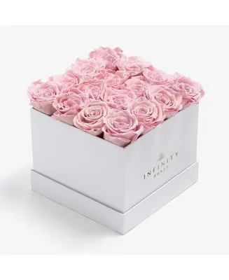 Square Box of Real Roses Preserved to Last Over a Year