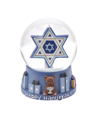 Kurt Adler 10mm Musical Hanukkah Star of David Waterglobe