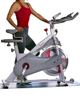 Sunny Health & Fitness Magnetic Belt Drive Indoor Premium Stationary Studio Cycling Exercise Bike Trainer for Home, Sf-B1876