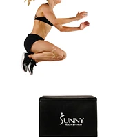 Sunny Health & Fitness Foam Plyo Box, 440lb Weight Capacity with Weighted Foam for Stability and 3 in 1 Height Adjustment