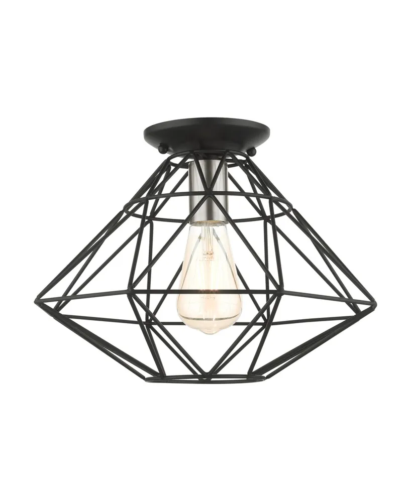 Geometric 1 Light Flush Mount