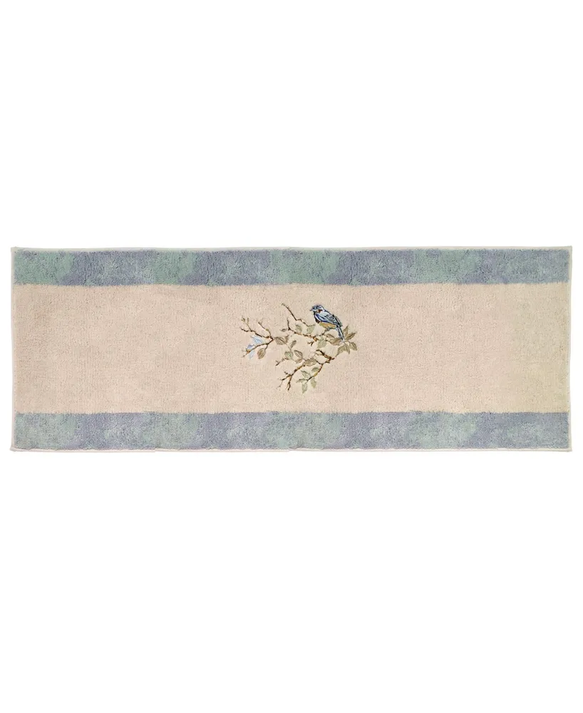 Avanti Love Nest Bird Motif Cotton Bath Rug, 24" x 60"