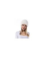 Marcus Adler Women's Cozy Stretch Luxe Faux Fur Pom Hat