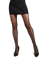 MeMoi Women's Petite Point Dot Pattern Sheer Fashion Tights