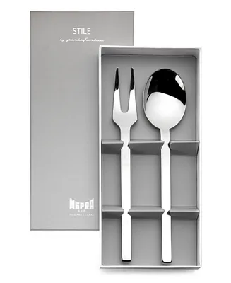 Mepra Gift Box Serving Stile Flatware Set, Set of 2