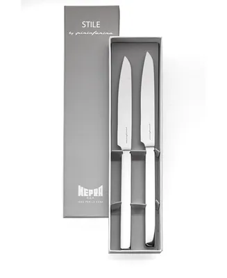 Mepra Gift Box Steak Knives Flatware Set, Set of 2 - Silver
