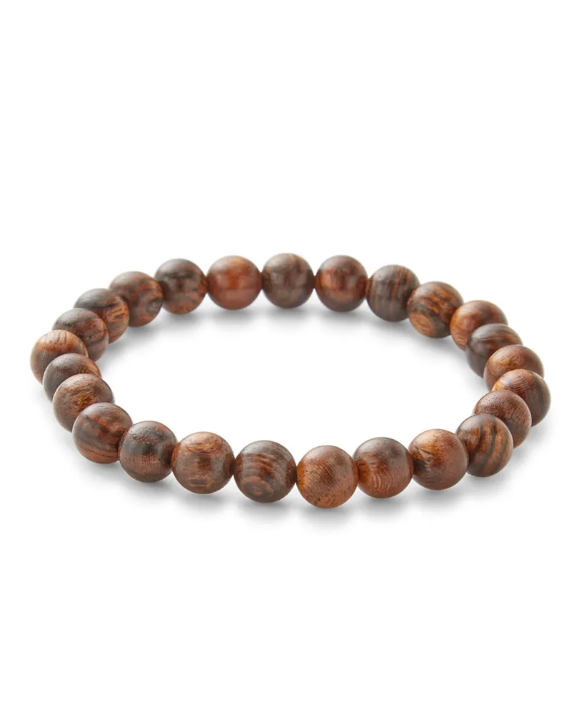 Men's Tigerwood Bead Bracelet