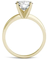 Charles & Colvard Moissanite Solitaire Ring (1 ct. t.w. Dew) 14k White Gold