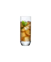 Nude Glass 14.5 oz. Big Top Highball Glasses, Set of 4