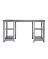 Worti Mirrored Desk Glam Style