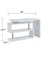 Tara Multifunctional Corner Desk with Shelves