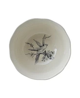 222 Fifth Adelaide Toile 16 Piece Dinnerware Set, Service for 4