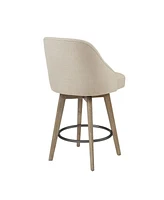 Madison Park Pearce Counter Stool with Swivel Seat