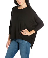 Women's Oversized Long Sleeve Dolman Top