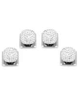 Men's Pave Cufflink and Stud Set