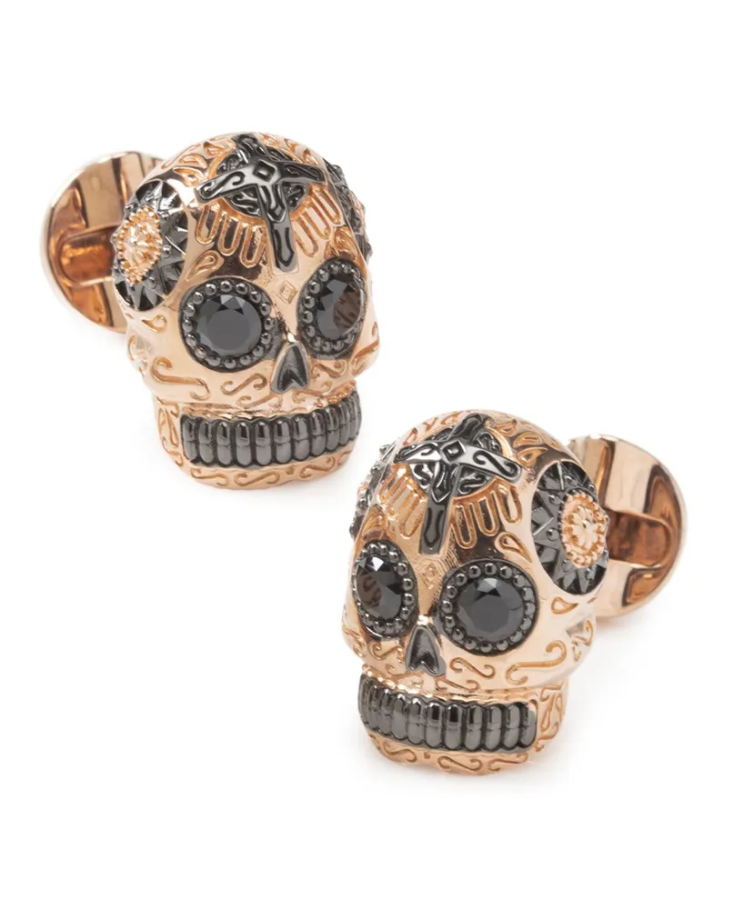 Men's Day of Dead Skull Cufflinks