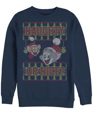 Men's Tom Jerry Naughty or Nice Sweatshirt