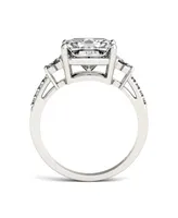 Moissanite Radiant Cut Engagement Ring 2-9/10 ct. t.w. Diamond Equivalent 14k White Gold