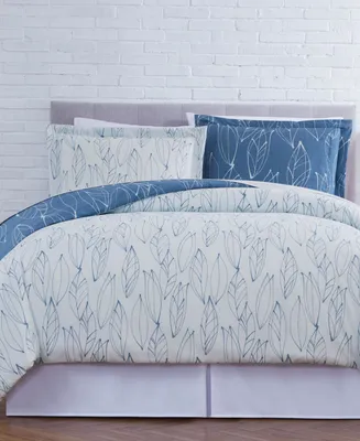 Premium Ultra-Soft Modern Foliage Comforter and Sham Set