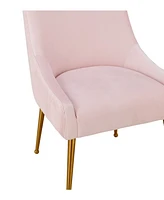 Beatrix Pleated Velvet Side Chair