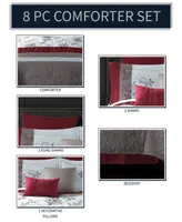 Ellie 8 Pc Queen Comforter Set