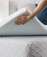 Dream Collection by Lucid 2" Gel Memory Foam Mattress Topper with Breathable Cover