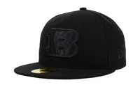 New Era Cincinnati Bengals Black on Black 59FIFTY Cap