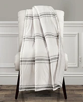 Farmhouse Stripe Throw, 50" x 60"