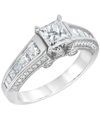 Diamond Engagement Ring (1 3/4 ct. t.w.) in 14K White Gold