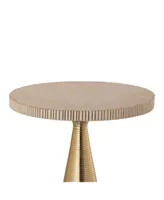 Celeste Ribbed Side Table