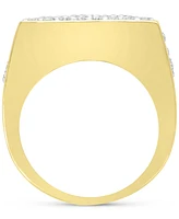 Men's Diamond Multi-Row Cluster Ring (4 ct. t.w.) in 10k Gold