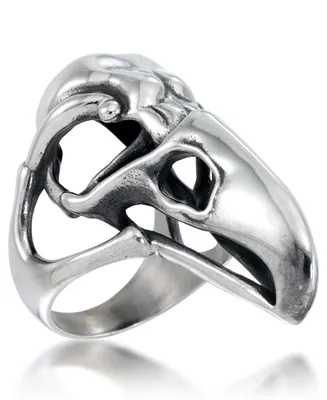 Andrew Charles by Andy Hilfiger Men's Openwork Eagle Ring Stainless Steel