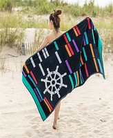 Superior Retro Spin Wheel Oversized Beach Towel