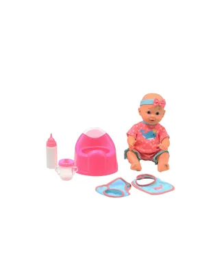 Dream Collection 14 Inch Drink And Wet Baby Doll With Training Potty