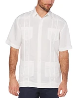 Cubavera Short-Sleeve Embroidered Guayabera Shirt