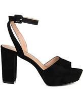 Journee Collection Women's Nairri Platform Block Heel Dress Sandals