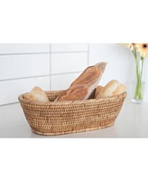 Artifacts Rattan Oval Bread Basket