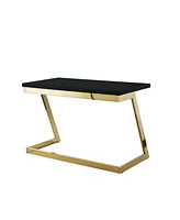 Kali High Gloss Lacquer Finish Top Rectangular Writing Desk